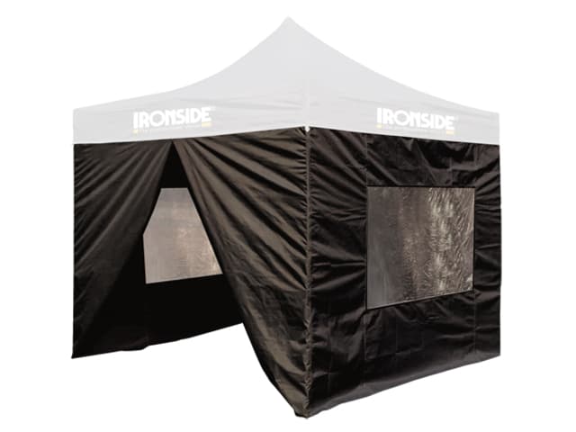 Parois P/tente Chantier Ouverte Noir 309819
