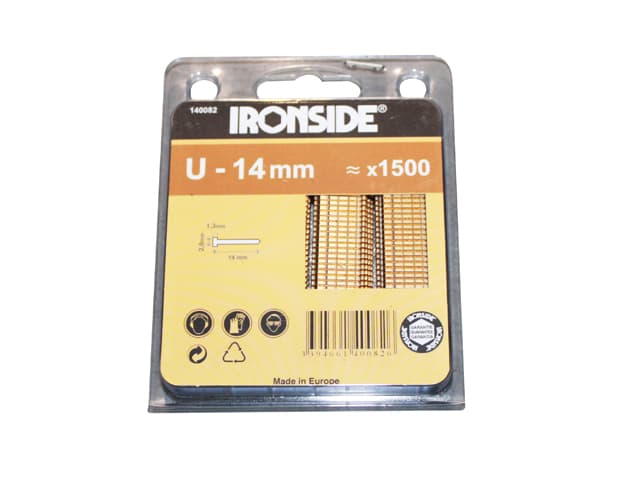 Brads(avec Tete) U 14MM Blister 1500PCS