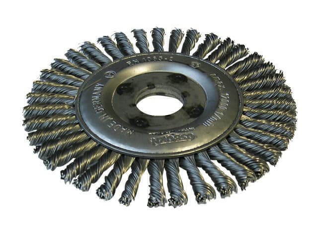 Brosse Circulaire D125x6x22,2 Acier Torsade