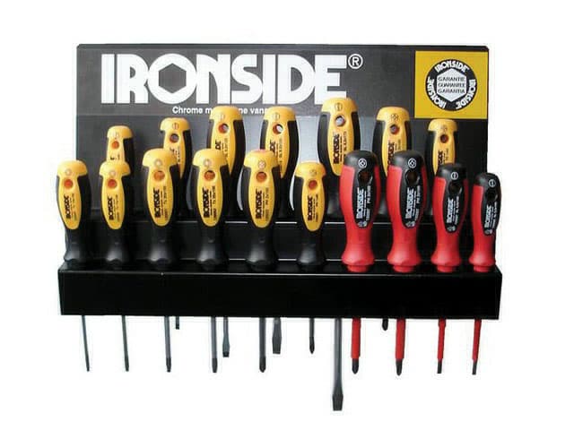 Set 17 Tournevis S/etagere Metallique