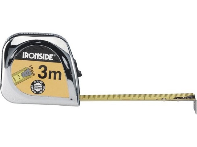 Metre Roulant 8MX25MM Abs Chrome + Blocage
