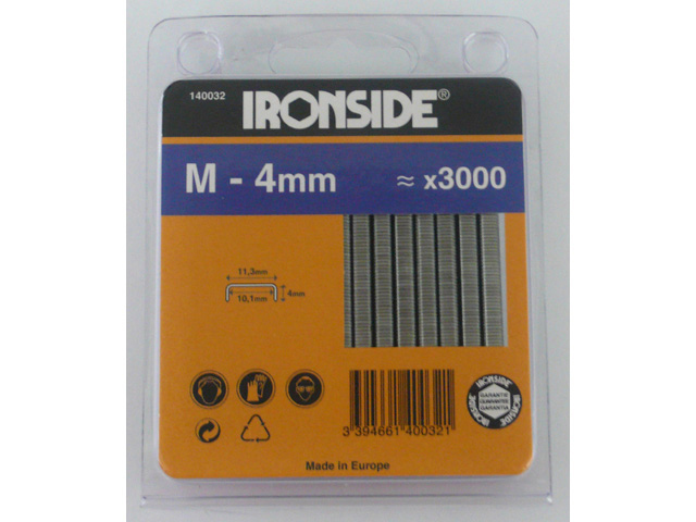 Agrafes M 4MM Blister 3000PCES.