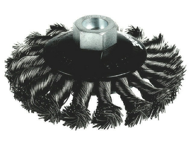 Brosse Conique D100x13mm Fil Torsade M14