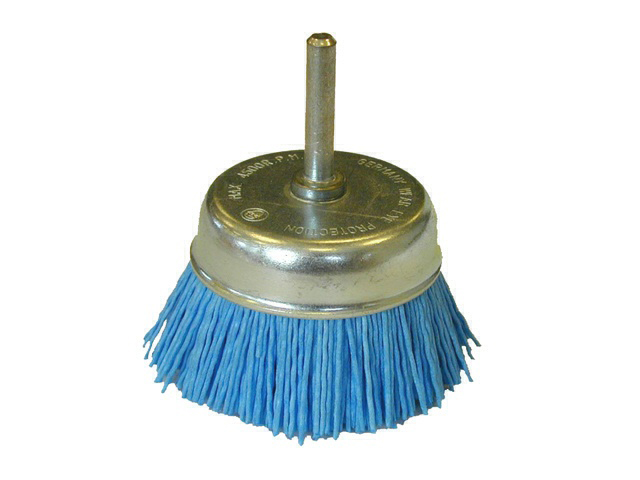 Brosse Coupe 75MM Nylon Bleu