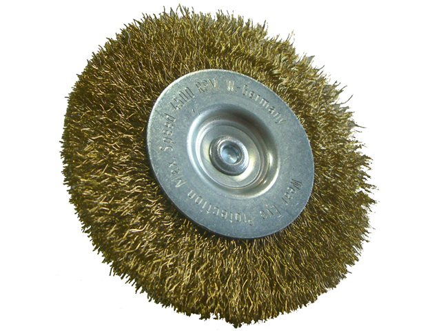 Brosse Circulaire D75x10 MM Tige D6 Laiton